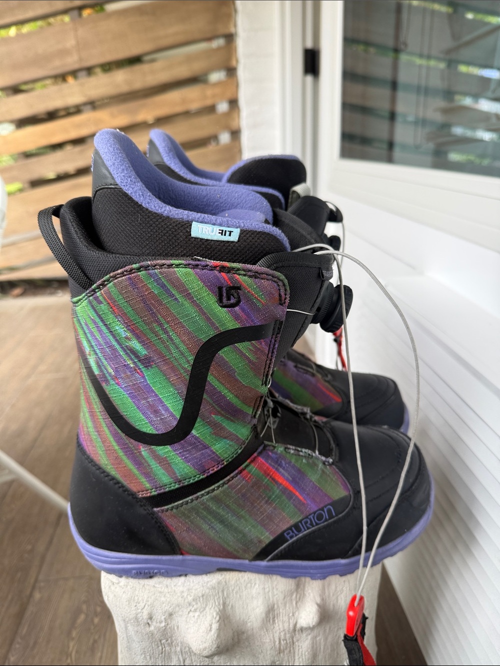 Burton Starstruck Boa TrueFit Snowboard Boots - Black & Purple Sz 9 US - Picture 4 of 12